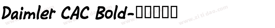 Daimler CAC Bold字体转换